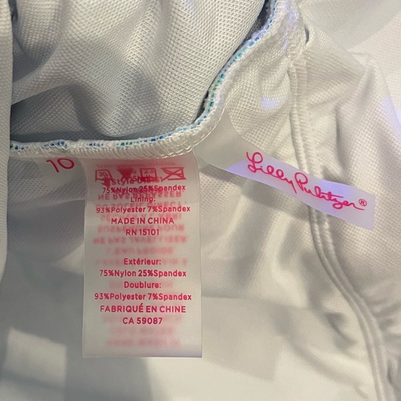 NWT Lilly Pulitzer Brin Scoop Neck One Piece Swimsuit - Las Olas Aqua - Picture 15 of 16